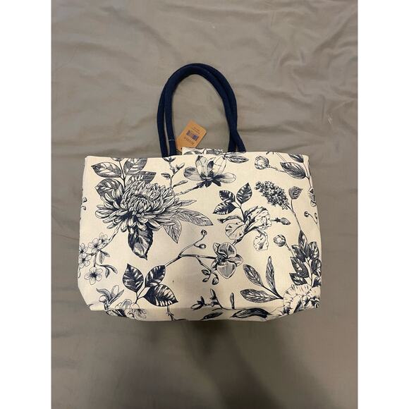 Eccolo - Carry-All tote bag / Floral print / NWT - Picture 1 of 7